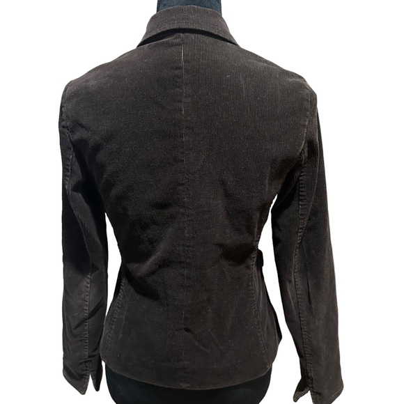 Talbots Womens Brown Corduroy Blazer Business Casual Size 4P - Picture 8 of 10
